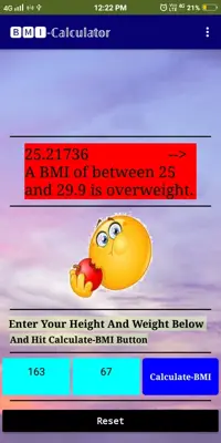 BMI-Calculator | Body mass Index Calculator For fr android App screenshot 1